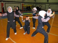 مسابقات  طناب زنی دختران درمقطع ابتدایی برگزار شد
