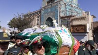 آیین تشییع پیکر شهید مدافع امنیت نیروی انتظامی در سبزوار برگزار شد