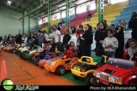 مسابقه اتومبیل رانی کودکان در سبزوار برگزار شد