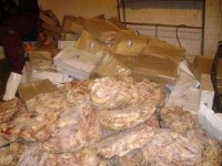 ضبط و معدوم سازی مقدار 5000 کیلو گرم گوشت مرغ منجمد